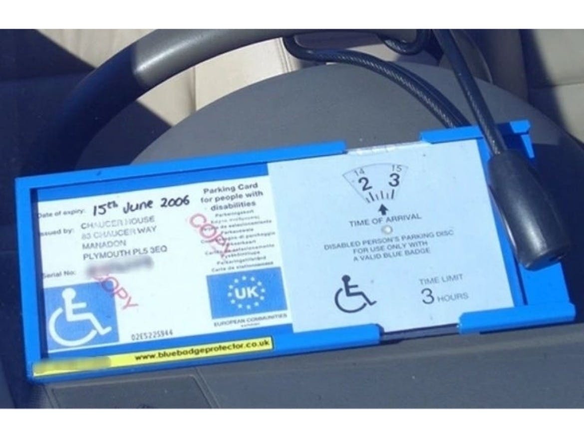 Buy A Blue Badge Parking Scheme Protector