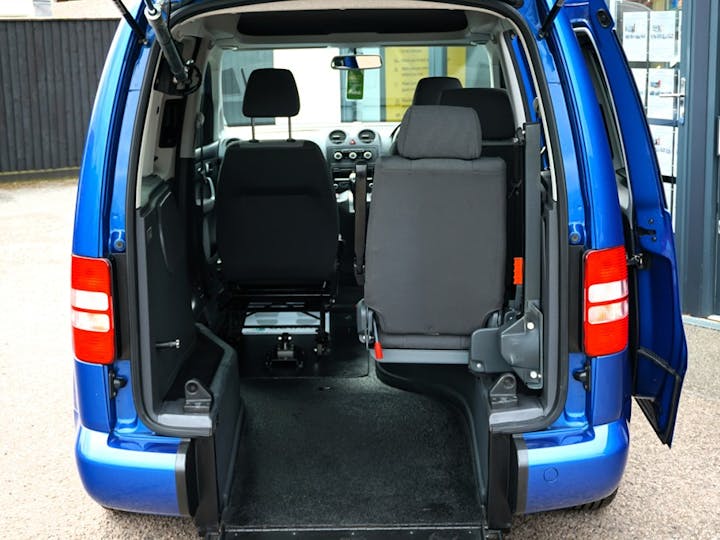 Blue Volkswagen Caddy C20 Life TDi 2012