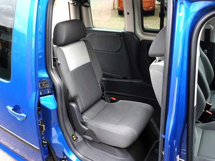 Blue Volkswagen Caddy C20 Life TDi 2012
